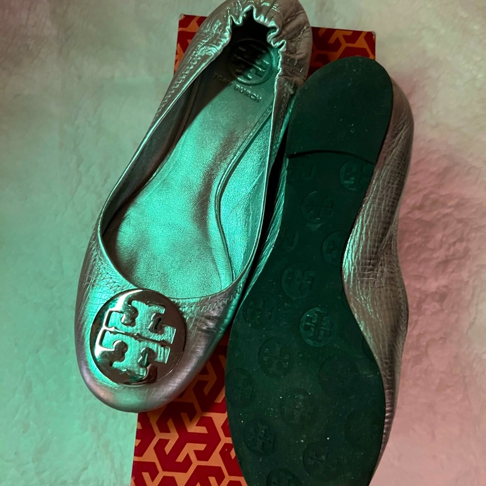 Tory Burch Flats Reva used size 8.5 good condition